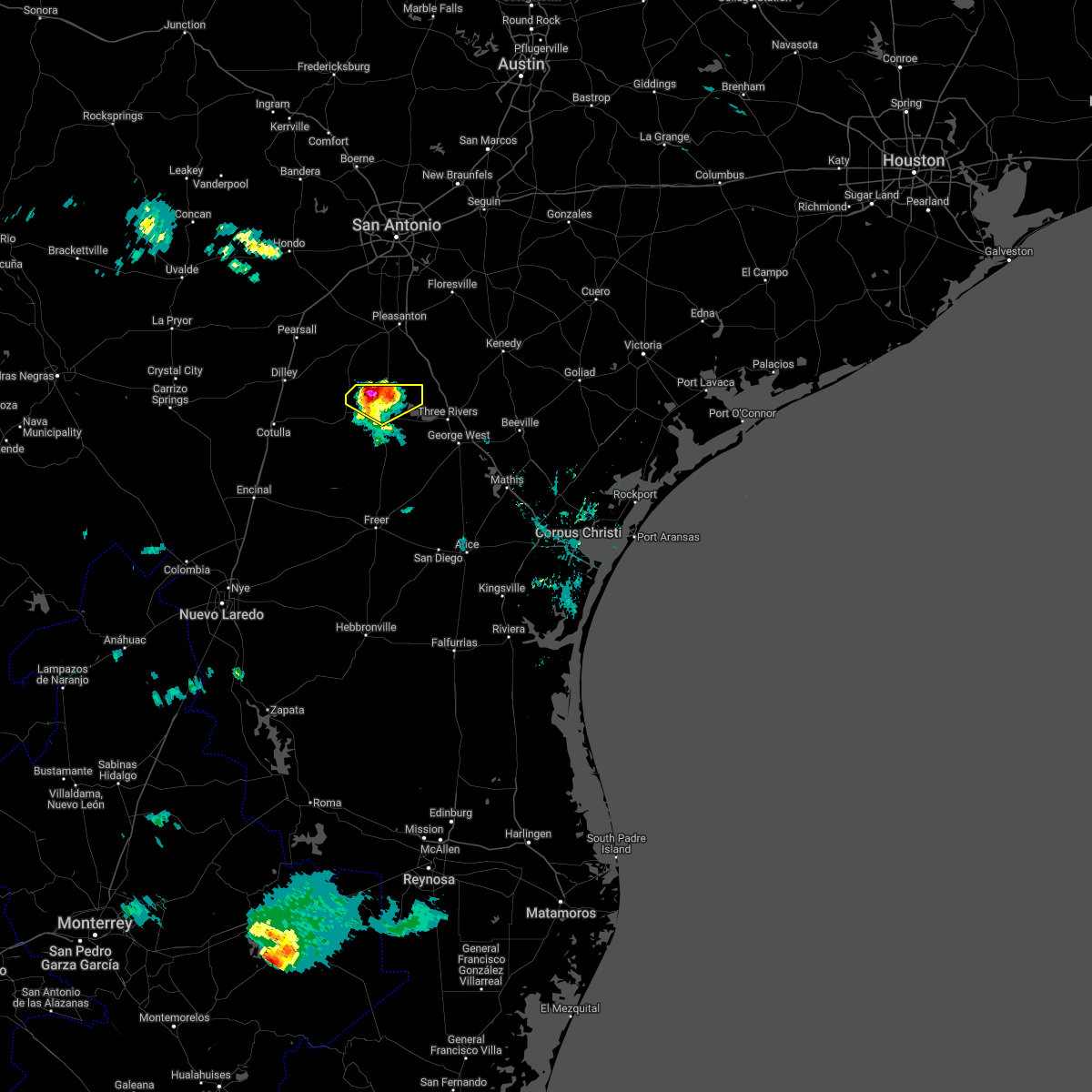 Interactive Hail Maps Hail Map for Tilden, TX