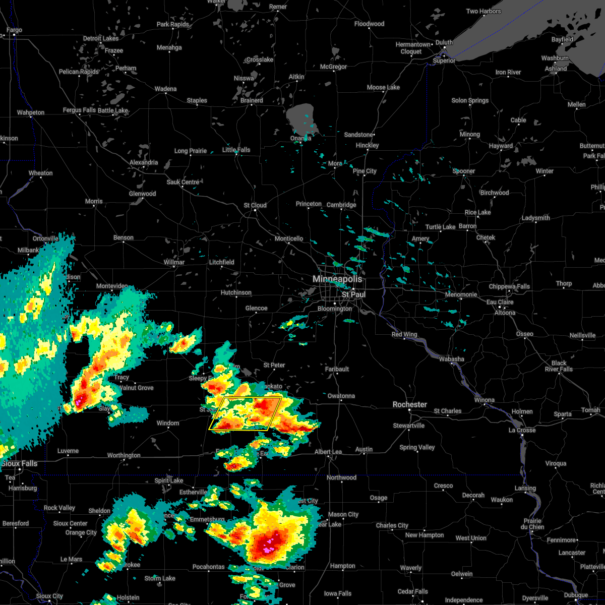 Interactive Hail Maps Hail Map for Lake Crystal, MN