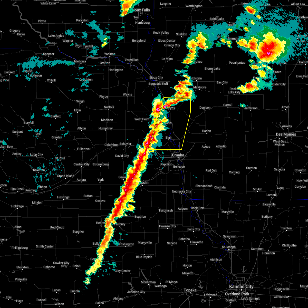 Hail Map for Onawa, IA Interactive Hail Maps