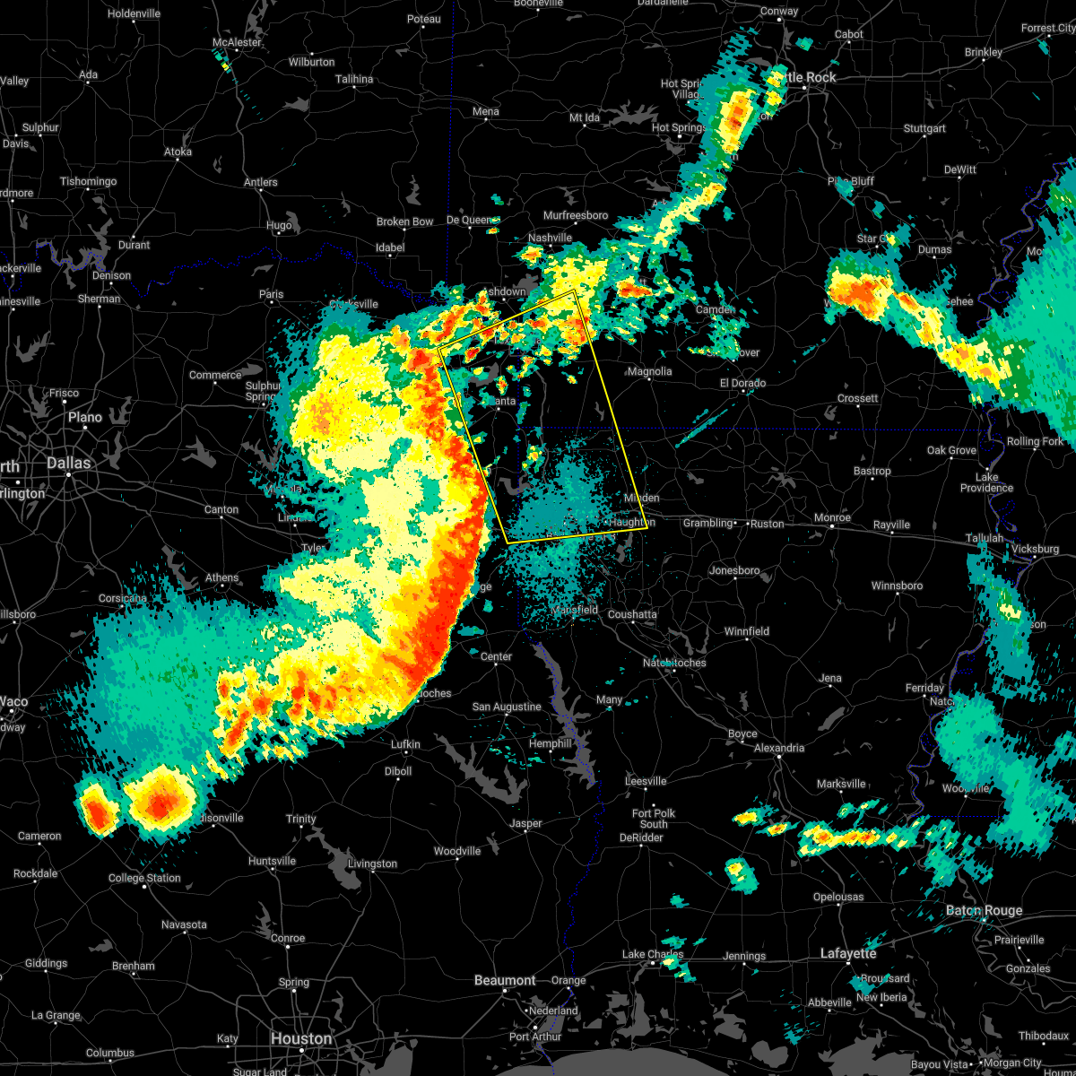 Interactive Hail Maps Hail Map for Texarkana, TX