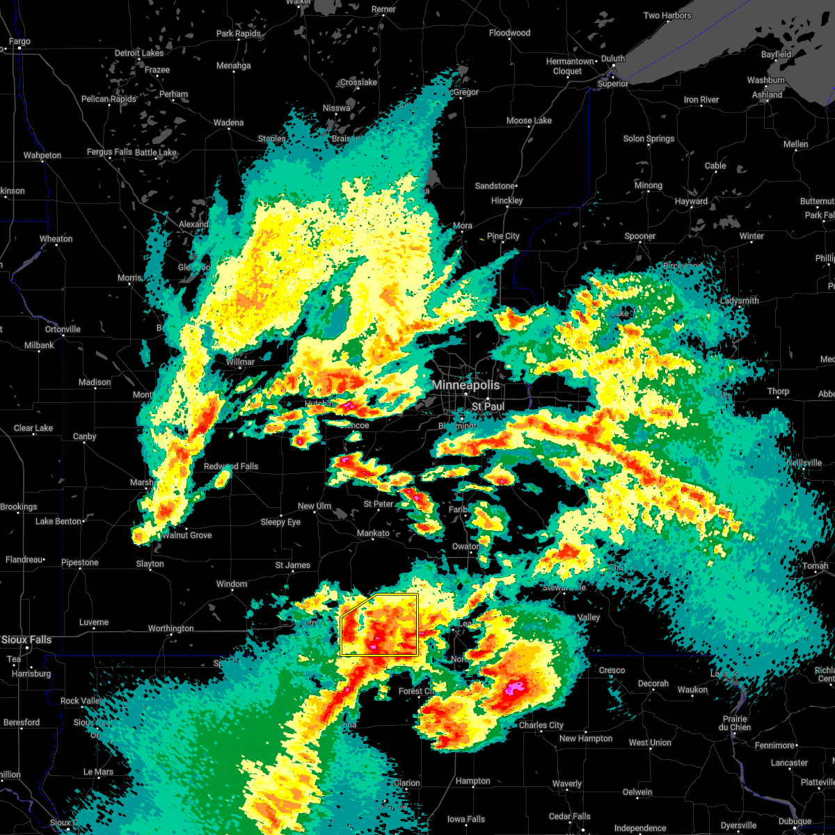 Interactive Hail Maps Hail Map for Frost, MN