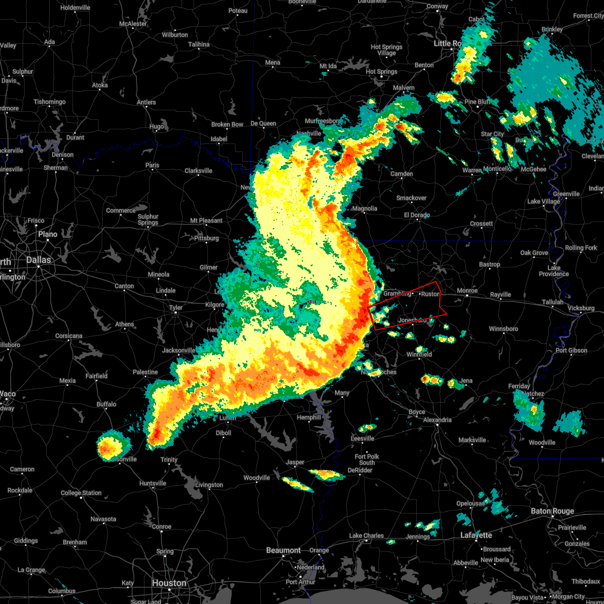 Interactive Hail Maps Hail Map for Eros, LA