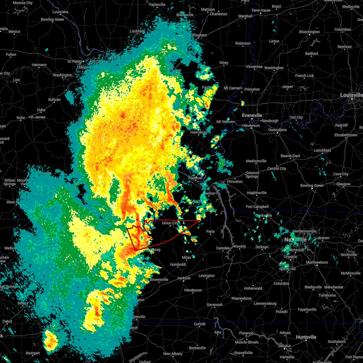 Interactive Hail Maps Hail Map for Hornbeak, TN