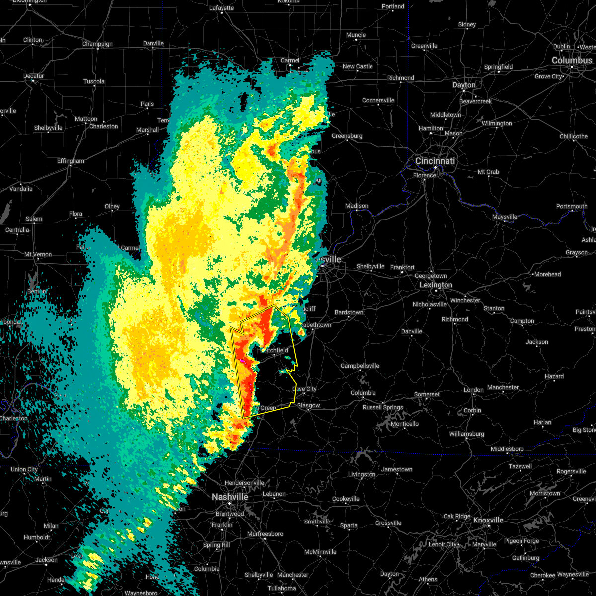 Interactive Hail Maps Hail Map for KY