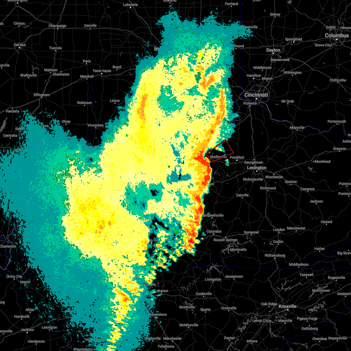 Interactive Hail Maps Hail Map for Smithfield, KY