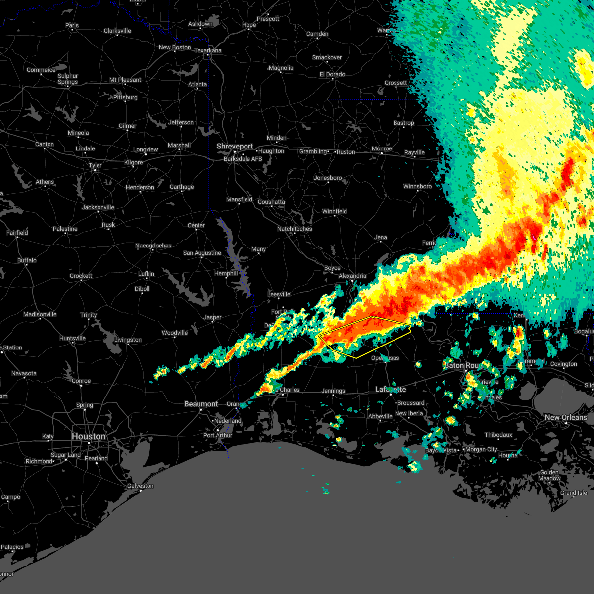 Interactive Hail Maps Hail Map for Evergreen, LA