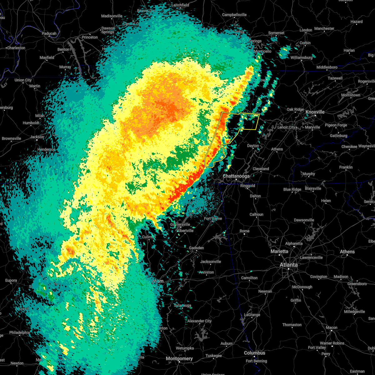 Interactive Hail Maps Hail Map for Fairfield Glade, TN