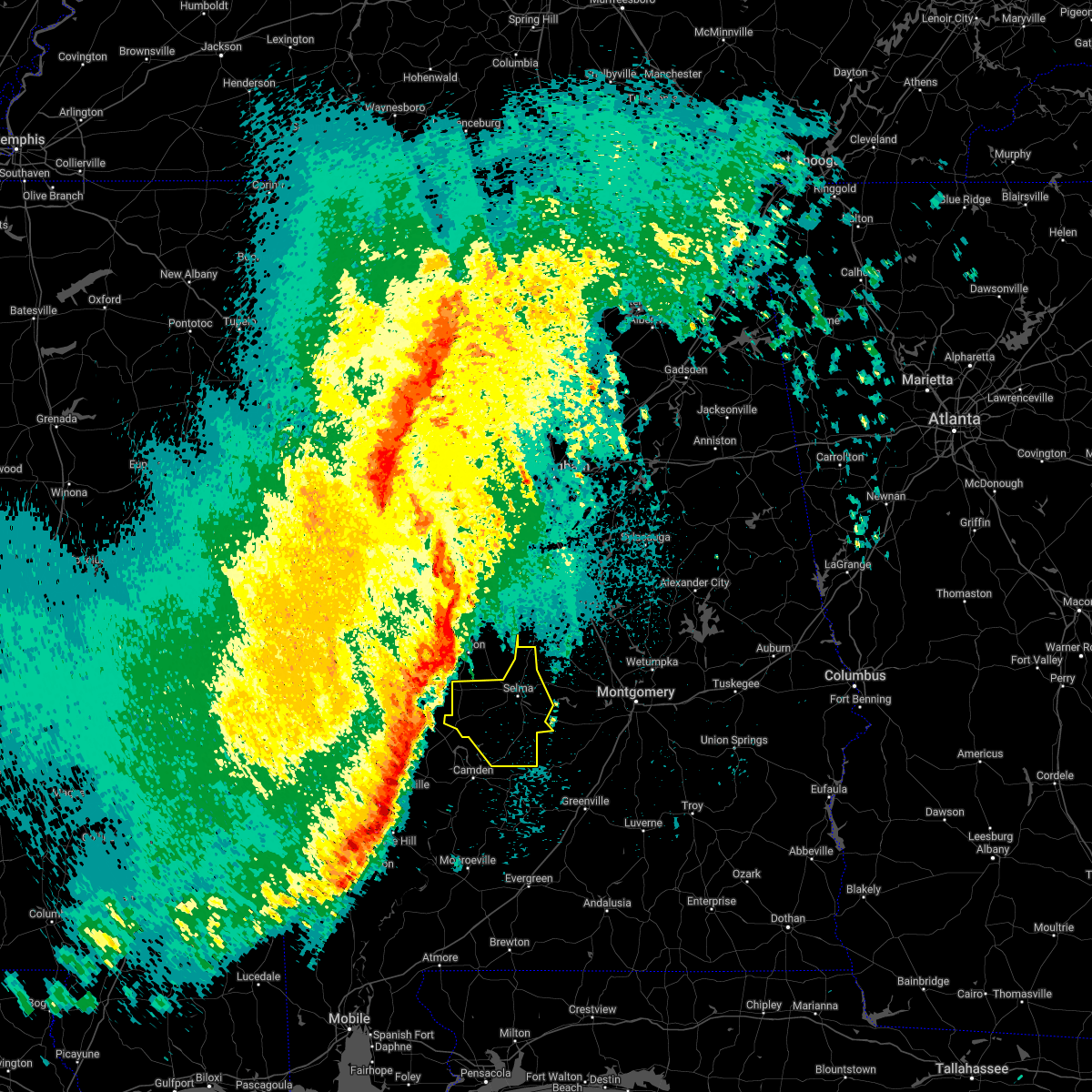 Interactive Hail Maps Hail Map for Orrville, AL
