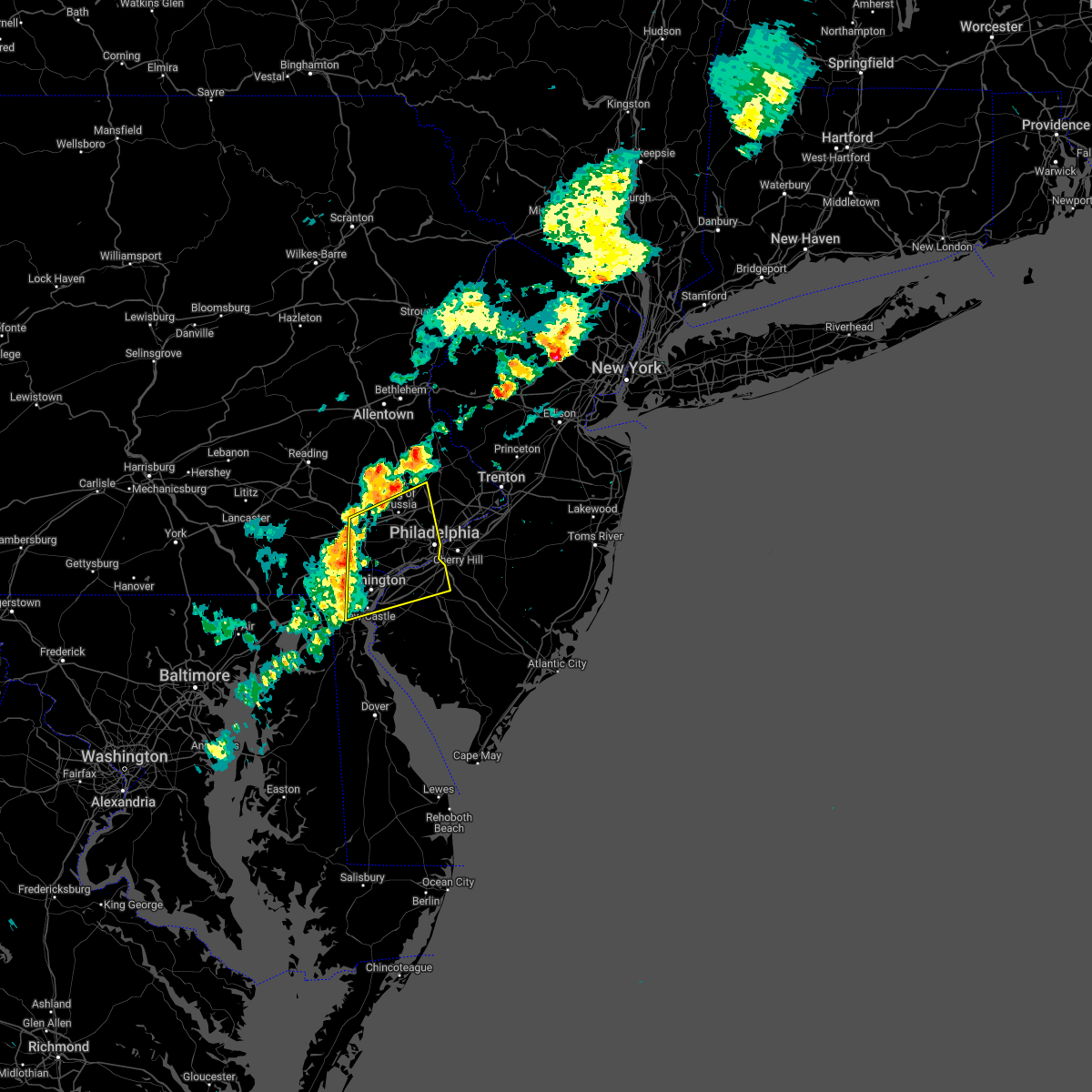 Interactive Hail Maps Hail Map for Philadelphia, PA