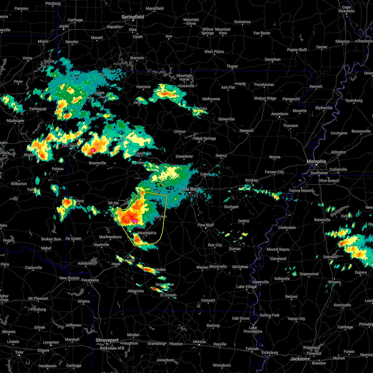 Interactive Hail Maps Hail Map for Hot Springs, AR