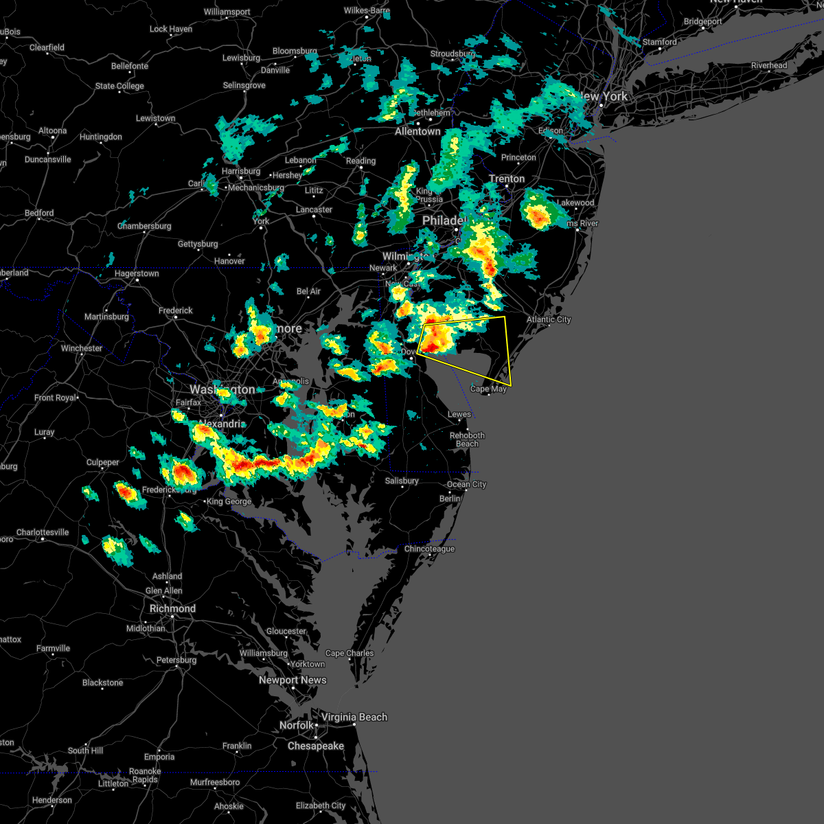 Interactive Hail Maps Hail Map for Woodbine, NJ