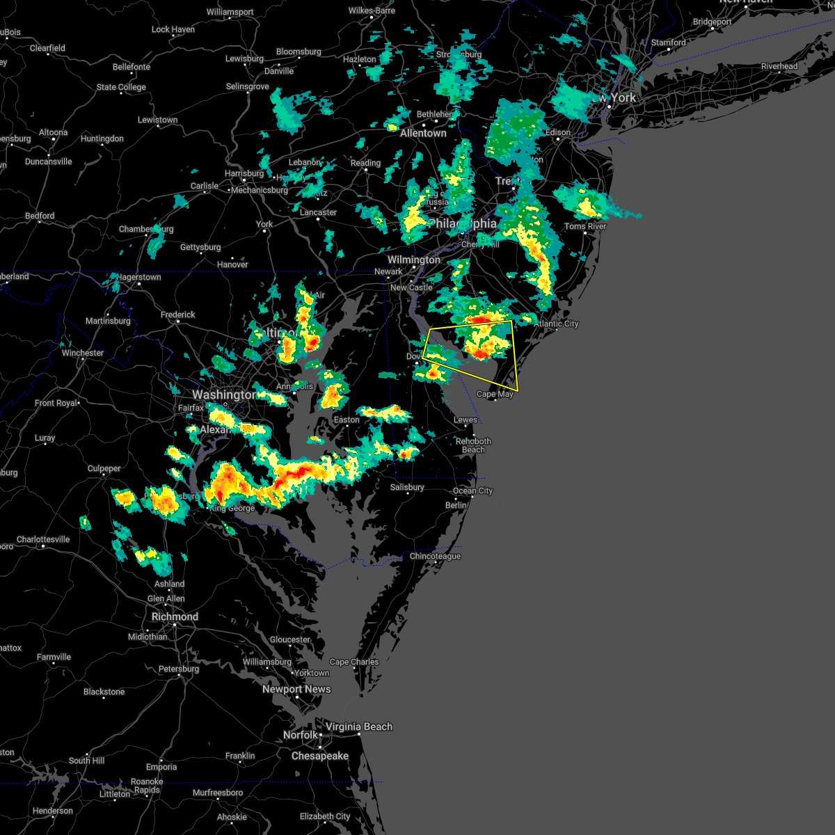 Interactive Hail Maps Hail Map for Woodbine, NJ