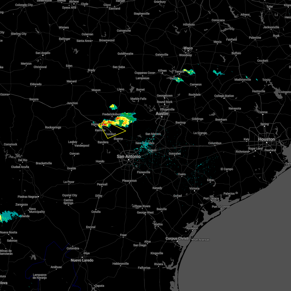 Interactive Hail Maps Hail Map for Kerrville, TX