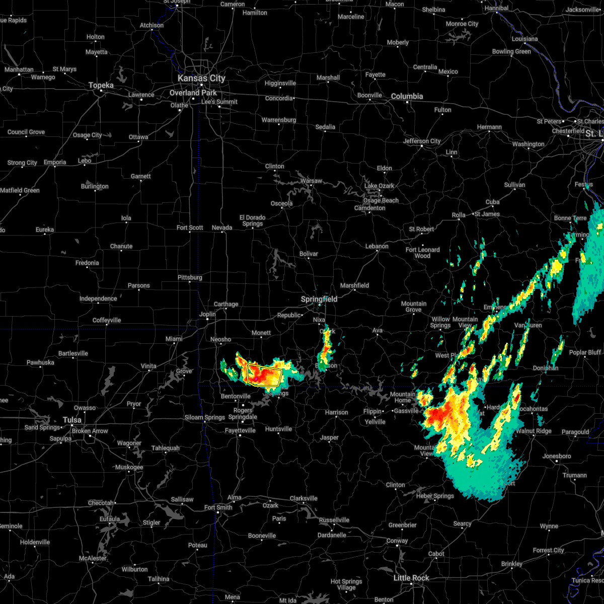 Hail Map for Washburn, MO Interactive Hail Maps