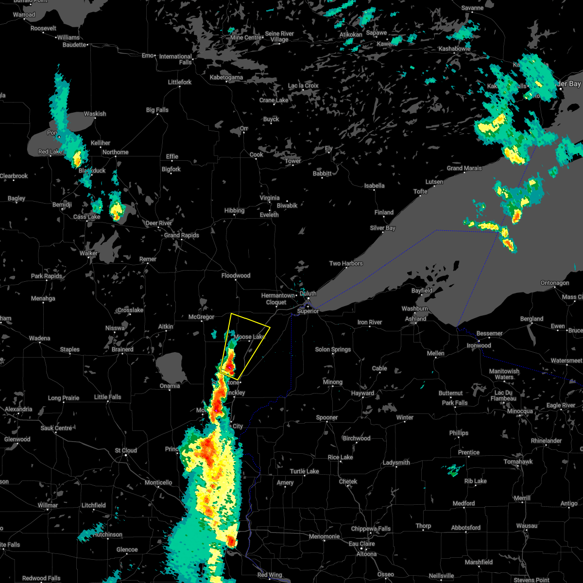 Interactive Hail Maps Hail Map for Finlayson, MN