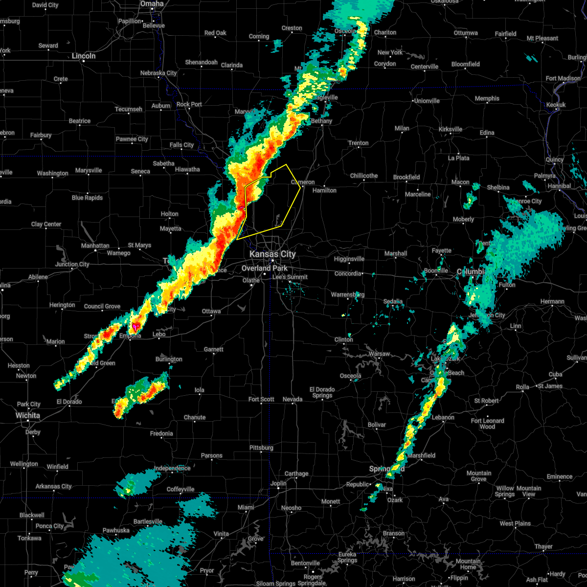 Interactive Hail Maps Hail Map for Kansas City, MO