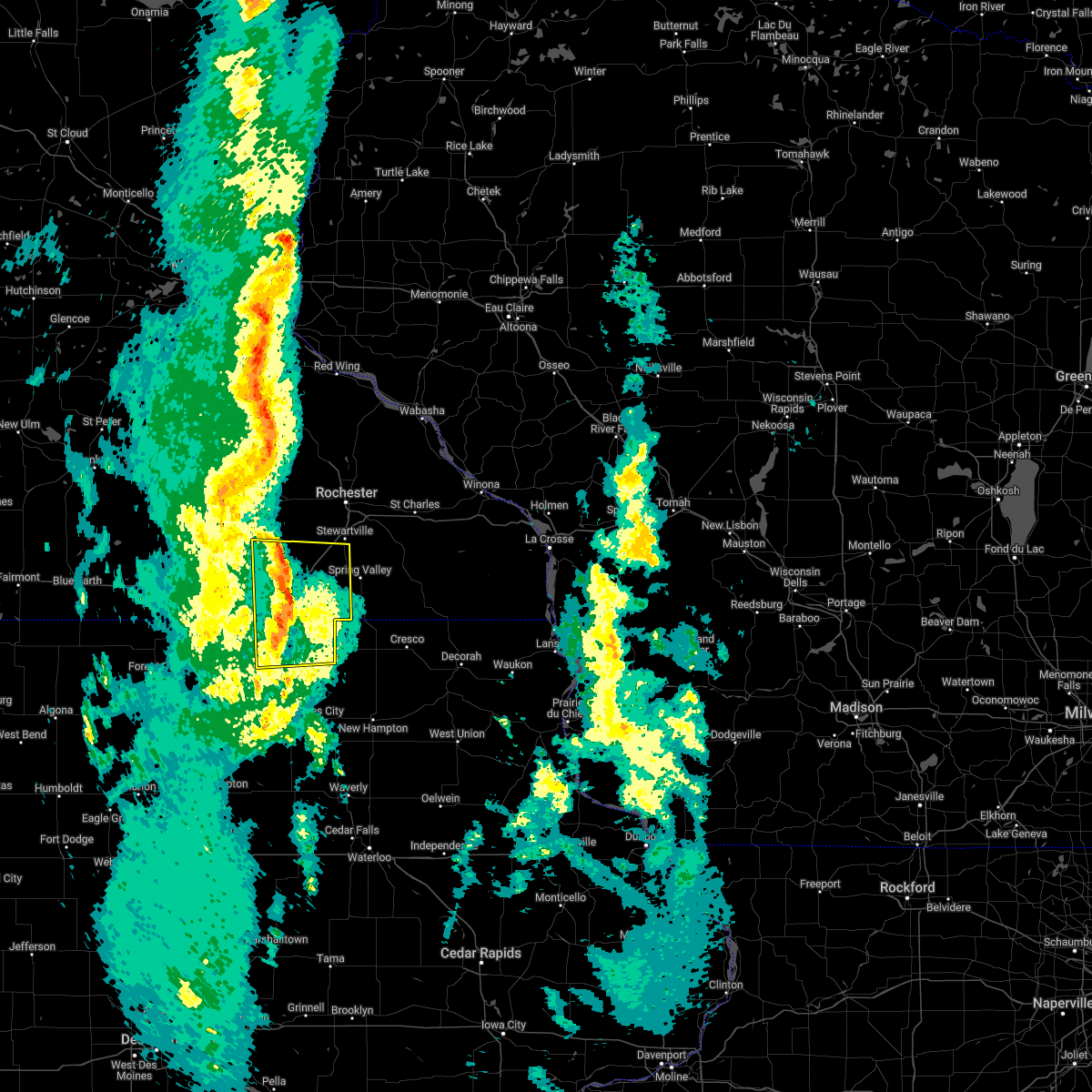 Interactive Hail Maps Hail Map for Austin, MN