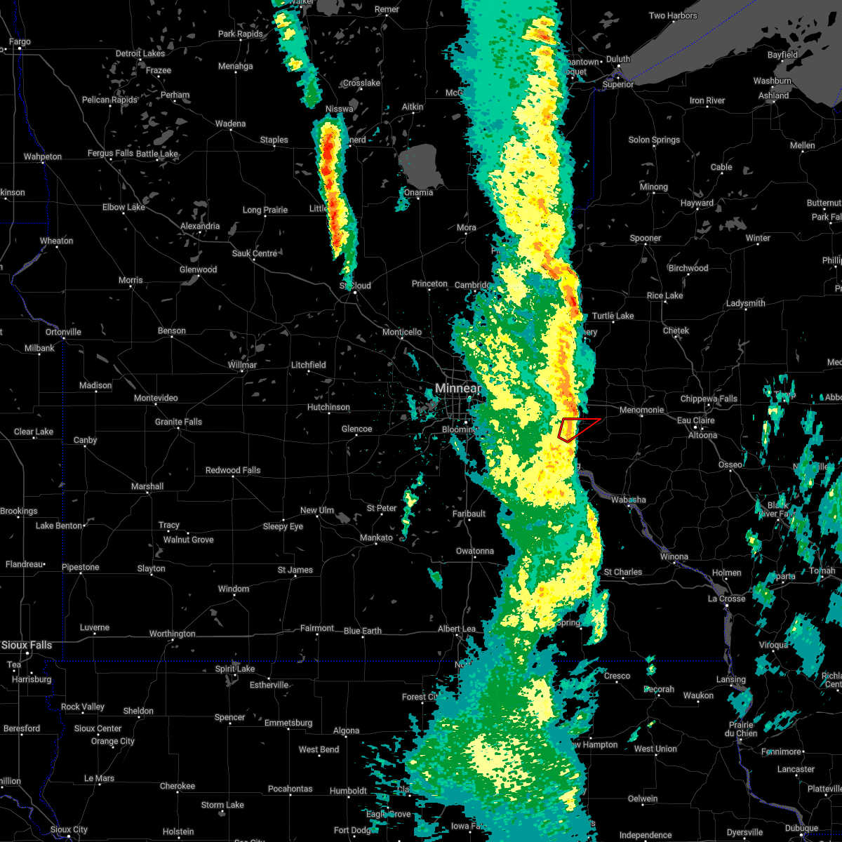 Interactive Hail Maps Hail Map for Ellsworth, WI