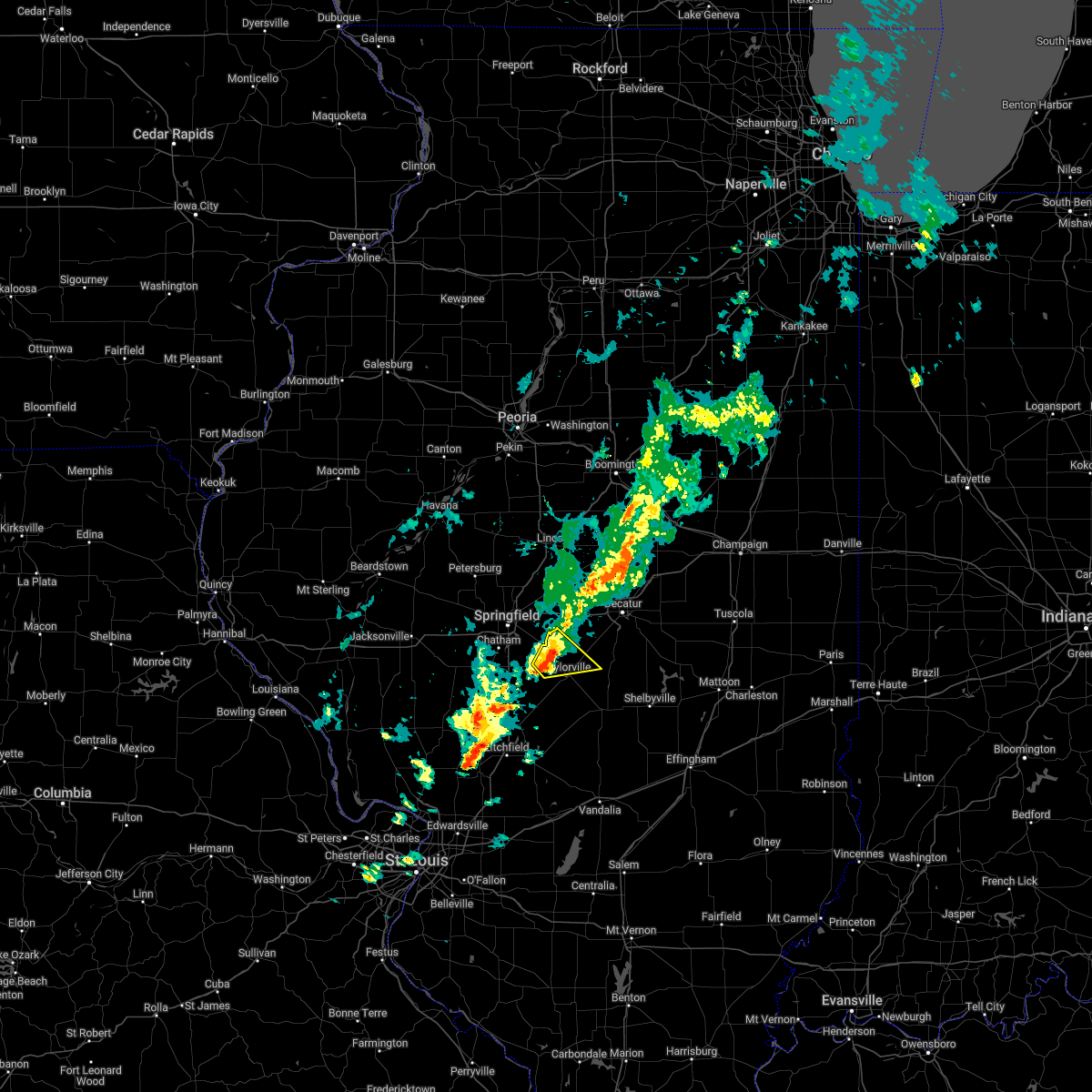 Interactive Hail Maps Hail Map for Kincaid, IL