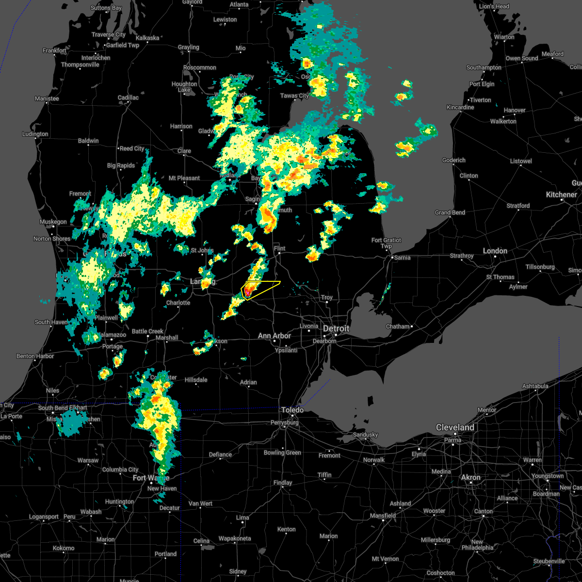 Interactive Hail Maps Hail Map for Fowlerville, MI