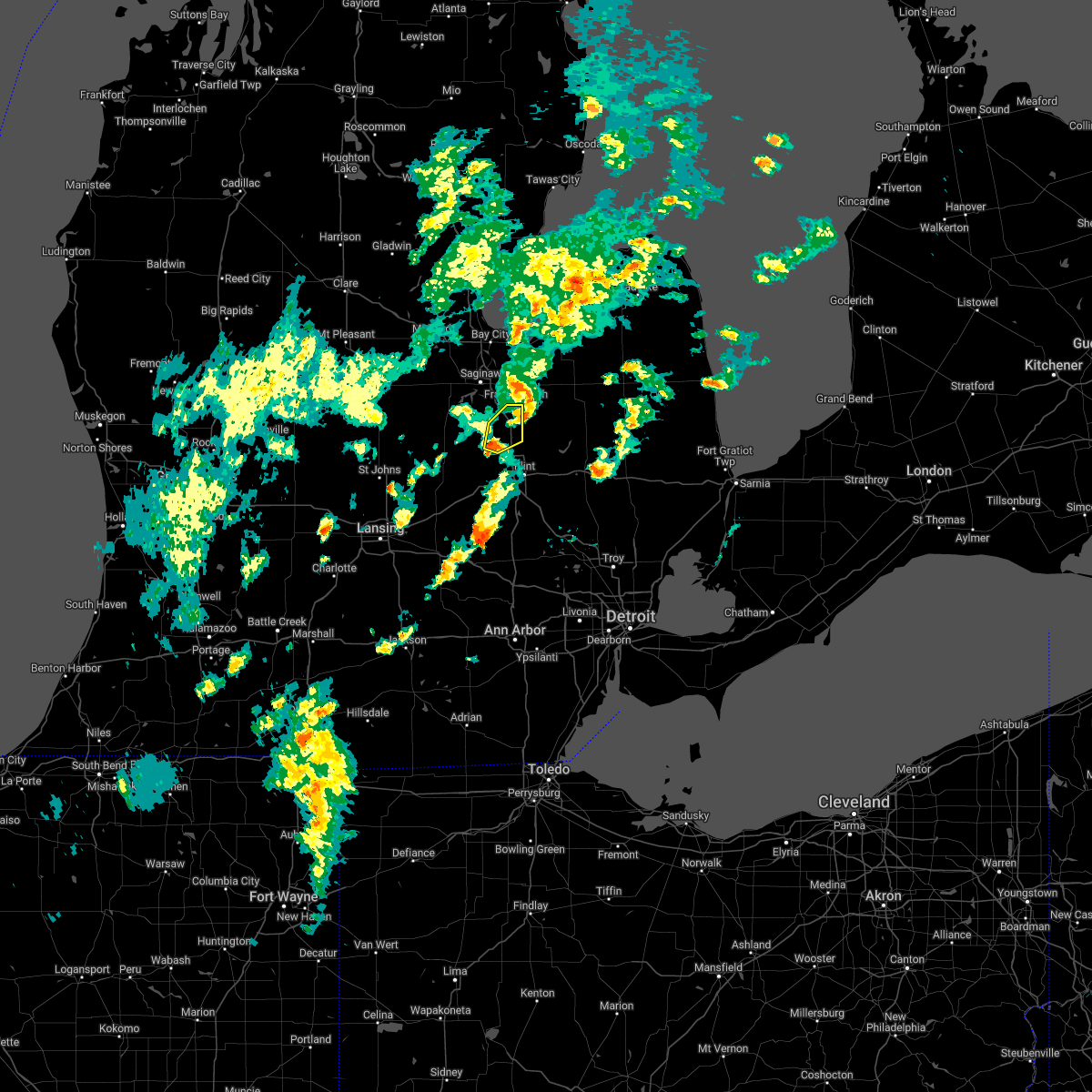 Interactive Hail Maps Hail Map for Montrose, MI