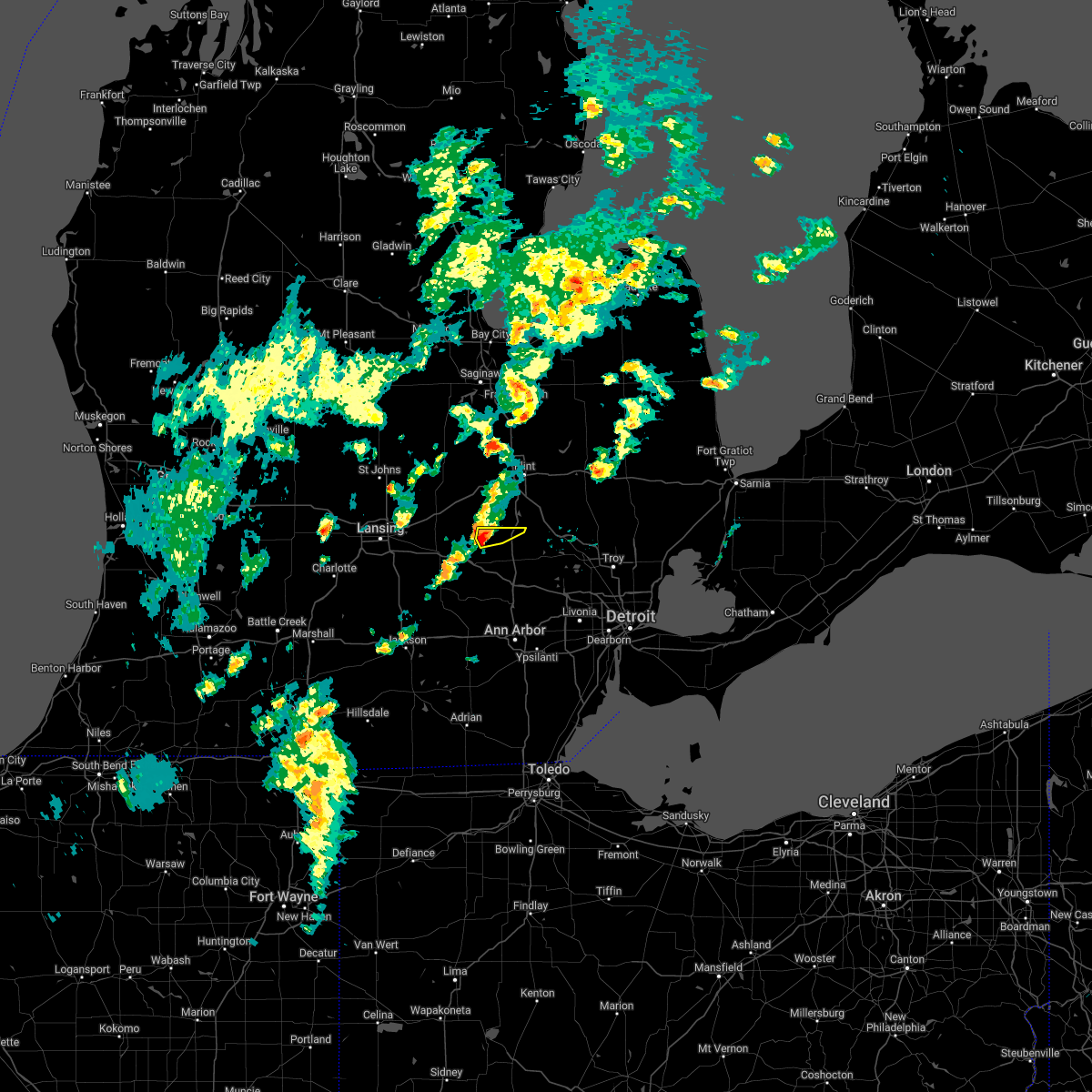 Interactive Hail Maps Hail Map for Fenton, MI