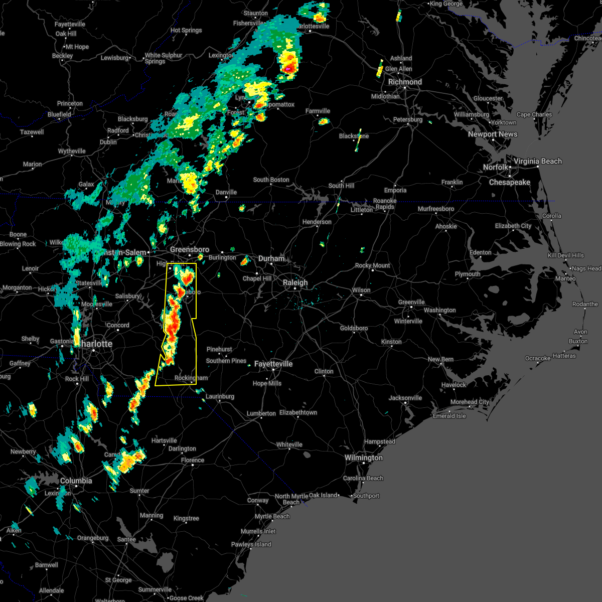 Interactive Hail Maps Hail Map for Star, NC