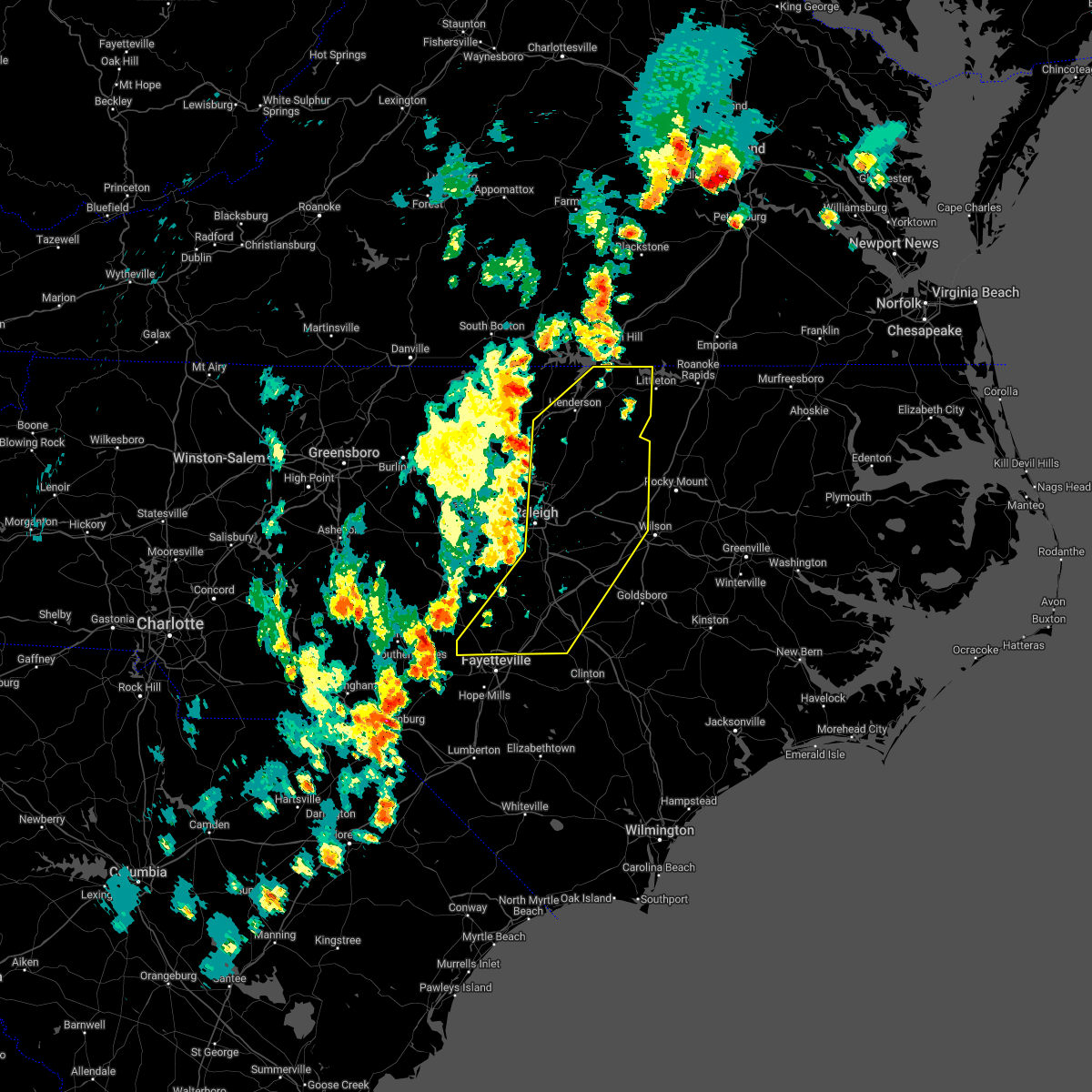 Interactive Hail Maps Hail Map for Warrenton, NC