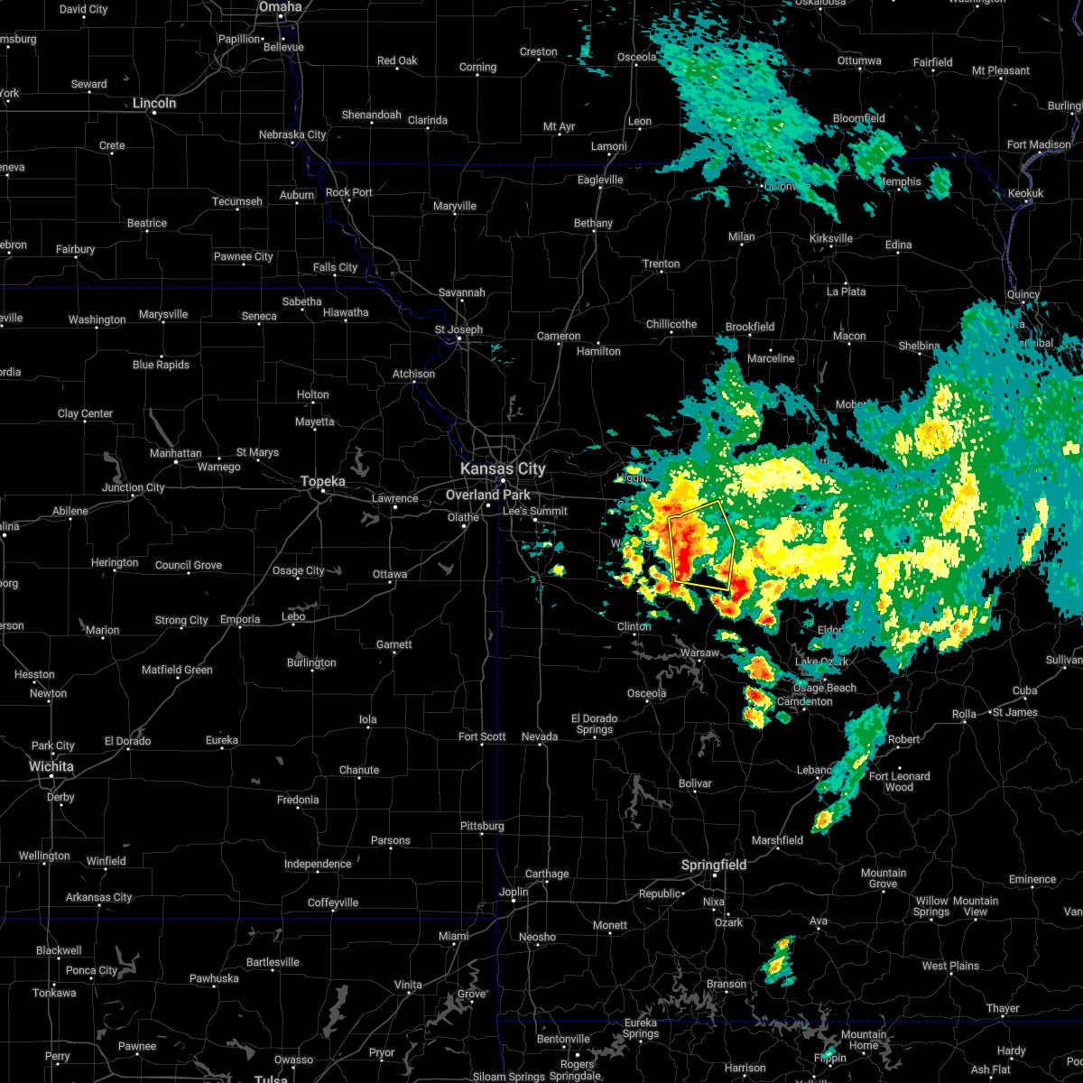 Interactive Hail Maps Hail Map for Whiteman AFB, MO