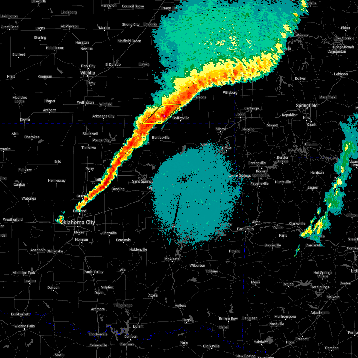 Hail Map for Caney, KS Interactive Hail Maps