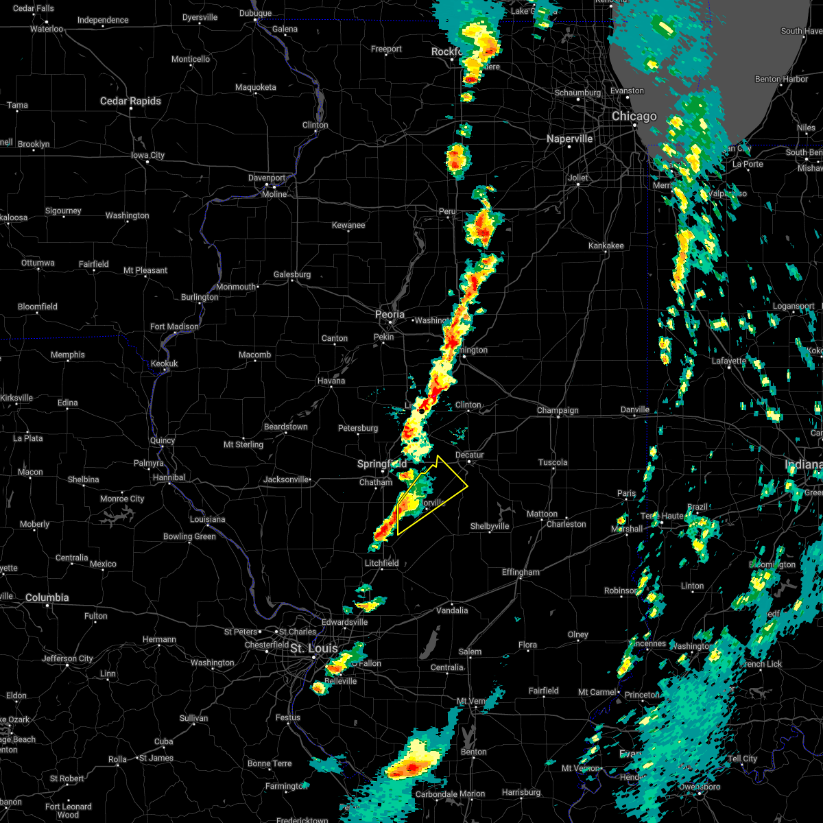 Interactive Hail Maps Hail Map for Blue Mound, IL