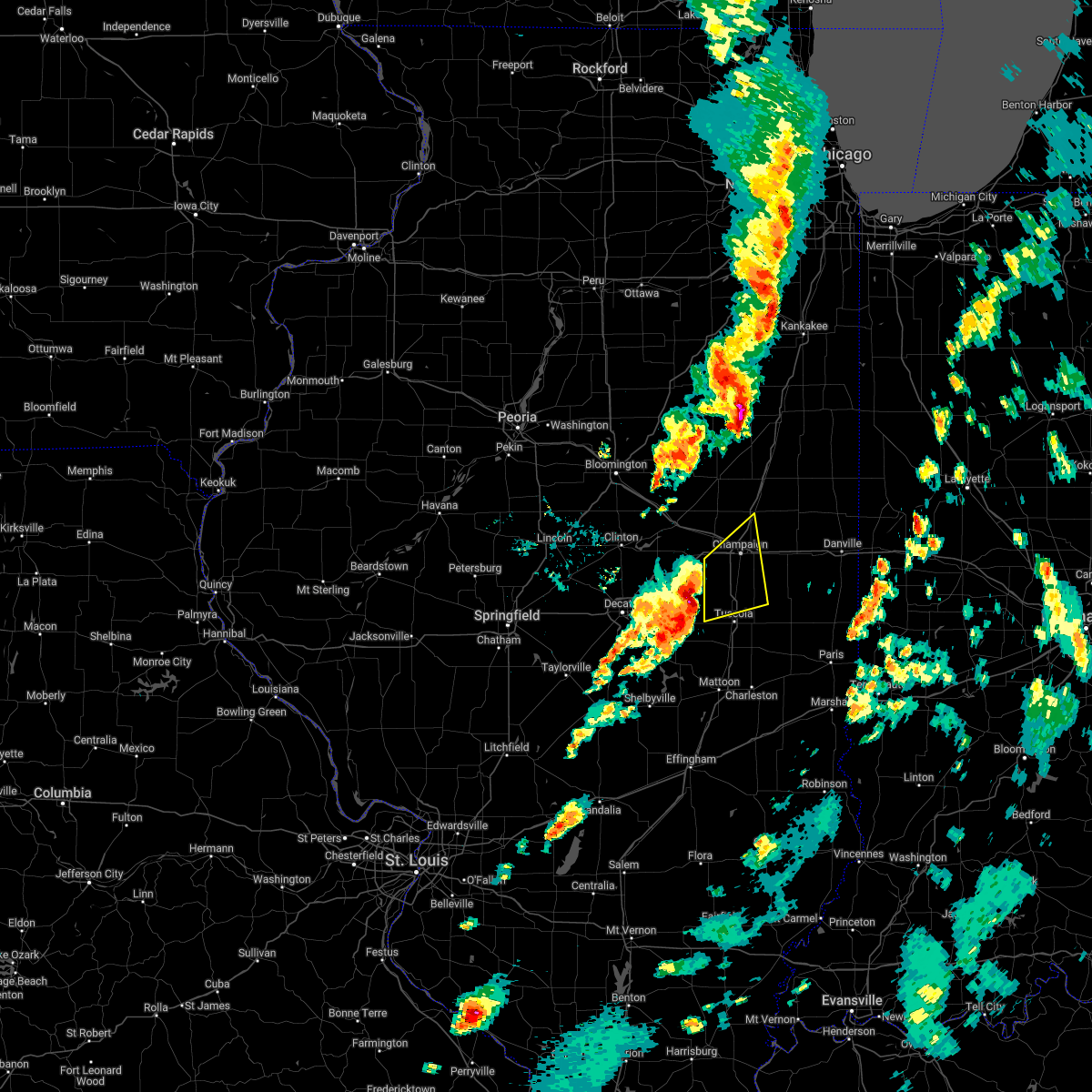 Interactive Hail Maps Hail Map for Savoy, IL