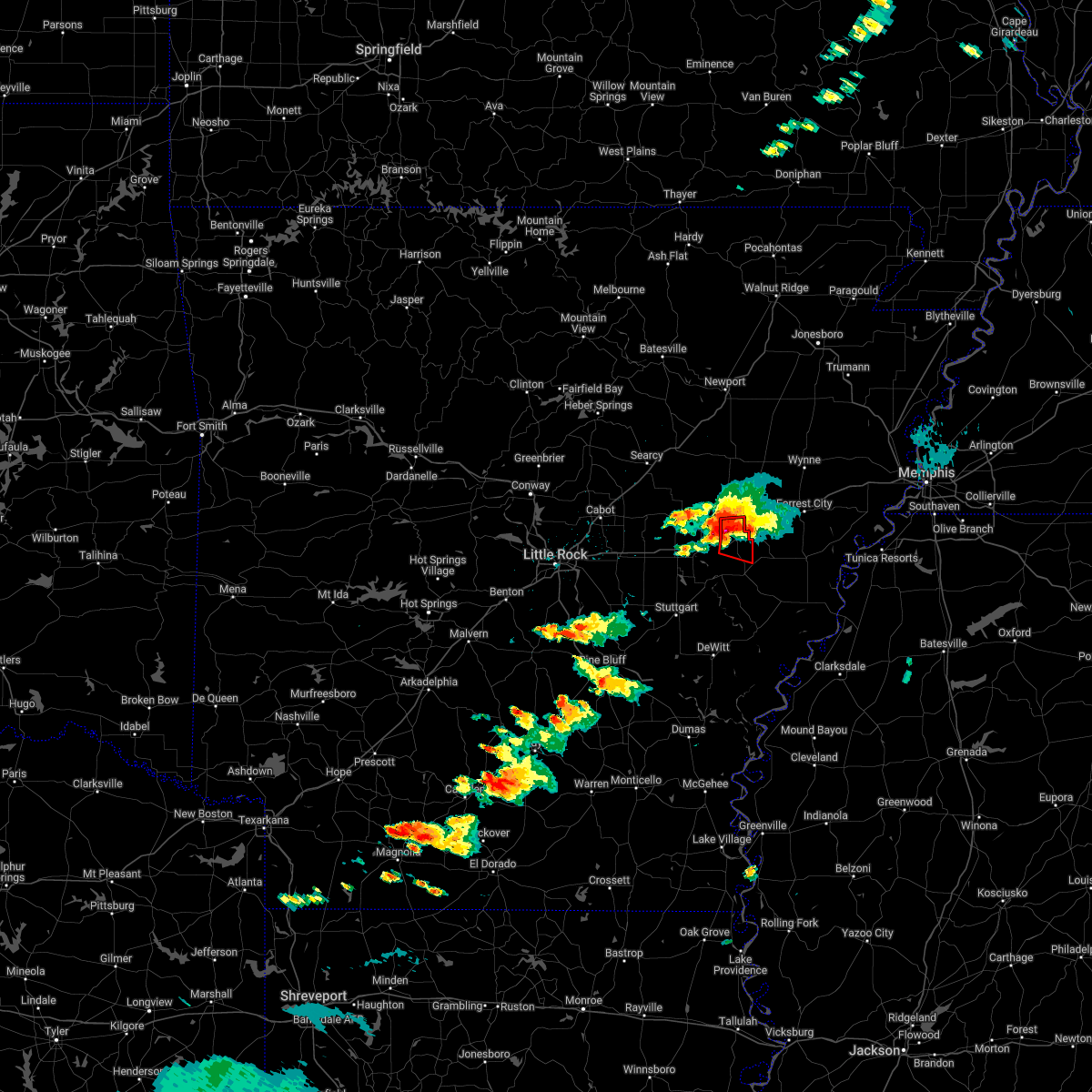 Interactive Hail Maps Hail Map for Brinkley, AR