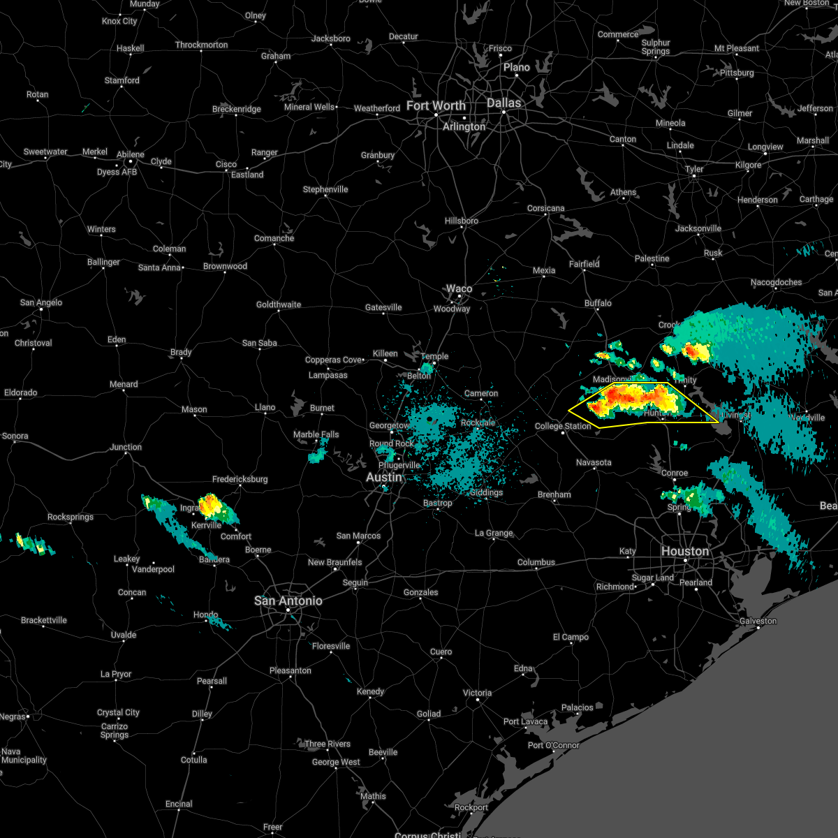 Interactive Hail Maps Hail Map for Point Blank, TX