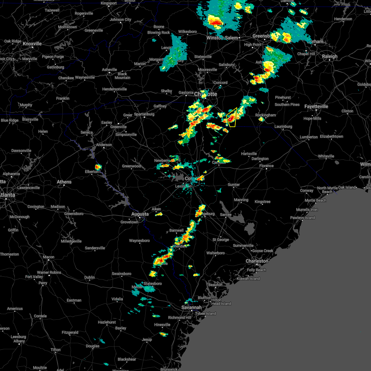 Interactive Hail Maps Hail Map for Wingate, NC