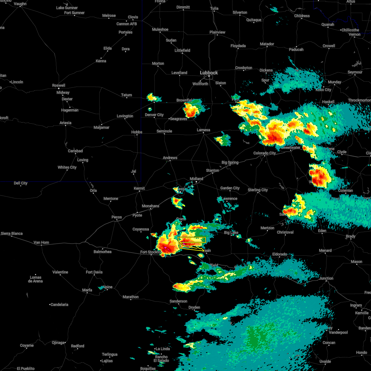 Interactive Hail Maps Hail Map for McCamey, TX