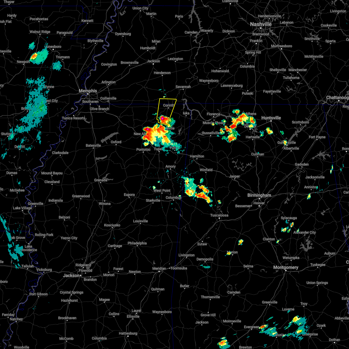 Interactive Hail Maps Hail Map for Corinth, MS