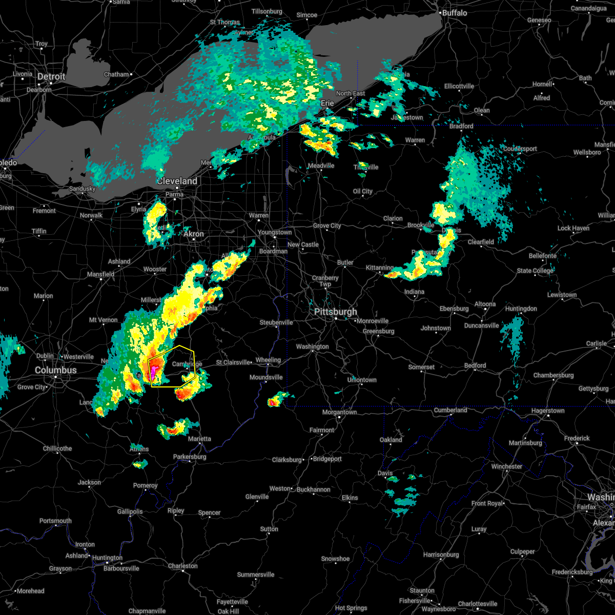 Interactive Hail Maps Hail Map for Zanesville, OH