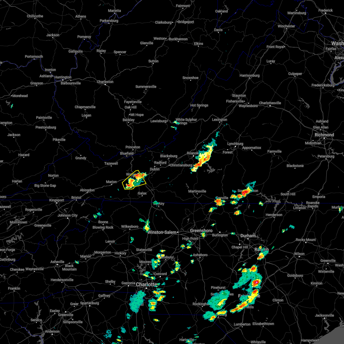 Interactive Hail Maps Hail Map for Rural Retreat, VA