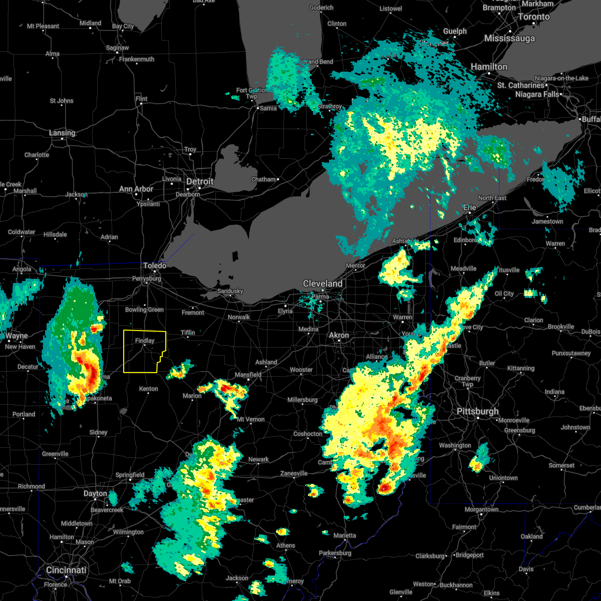 Interactive Hail Maps Hail Map for Bluffton, OH
