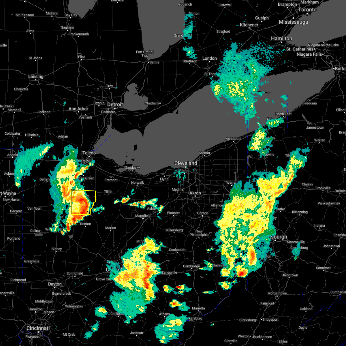 Interactive Hail Maps Hail Map for Bluffton, OH