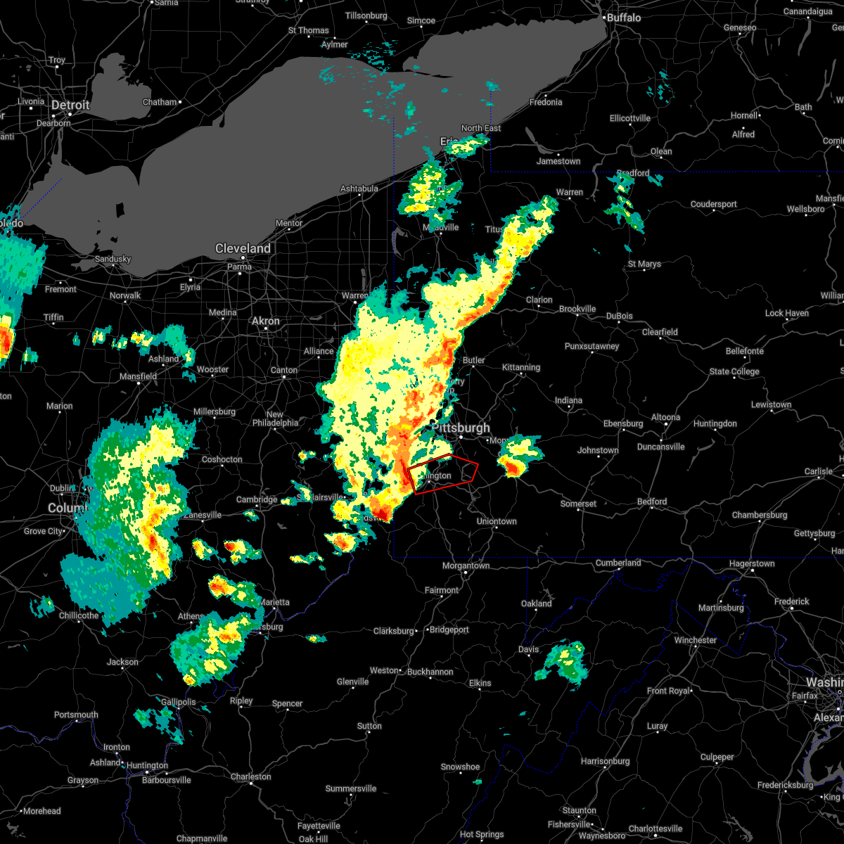 Interactive Hail Maps Hail Map for Eighty Four, PA
