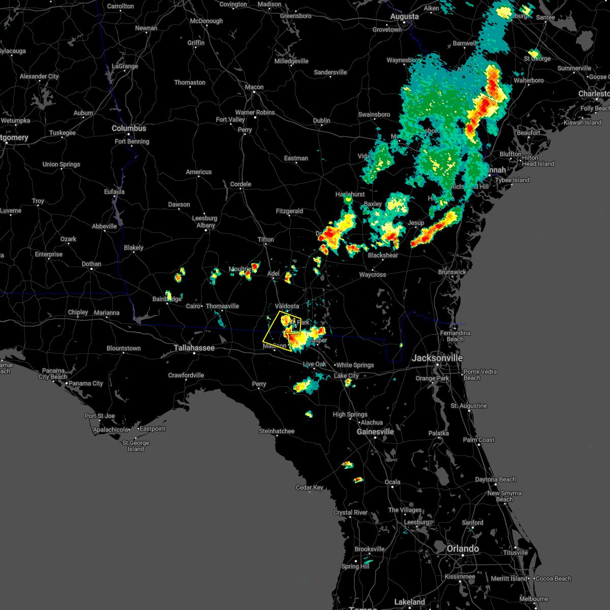 Hail Map for Valdosta, GA Interactive Hail Maps
