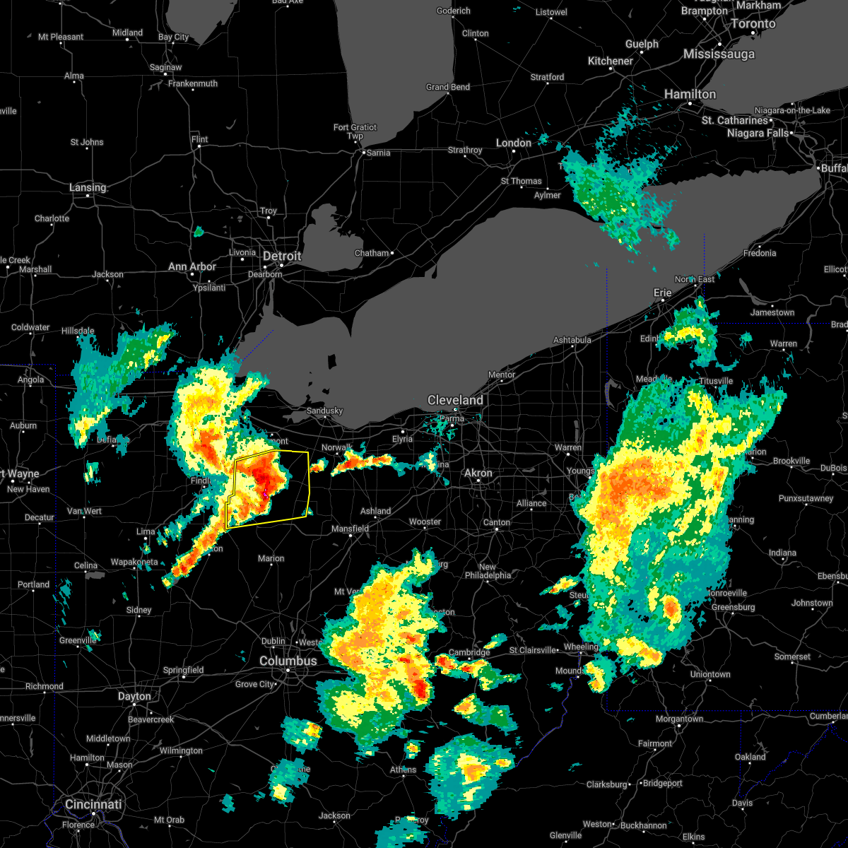 Interactive Hail Maps Hail Map for Fostoria, OH
