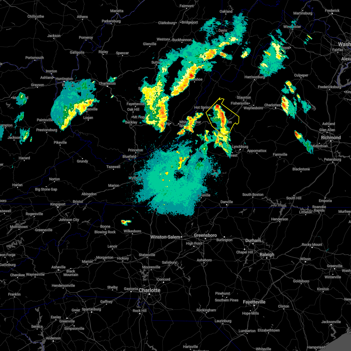 Interactive Hail Maps Hail Map for Glasgow, VA