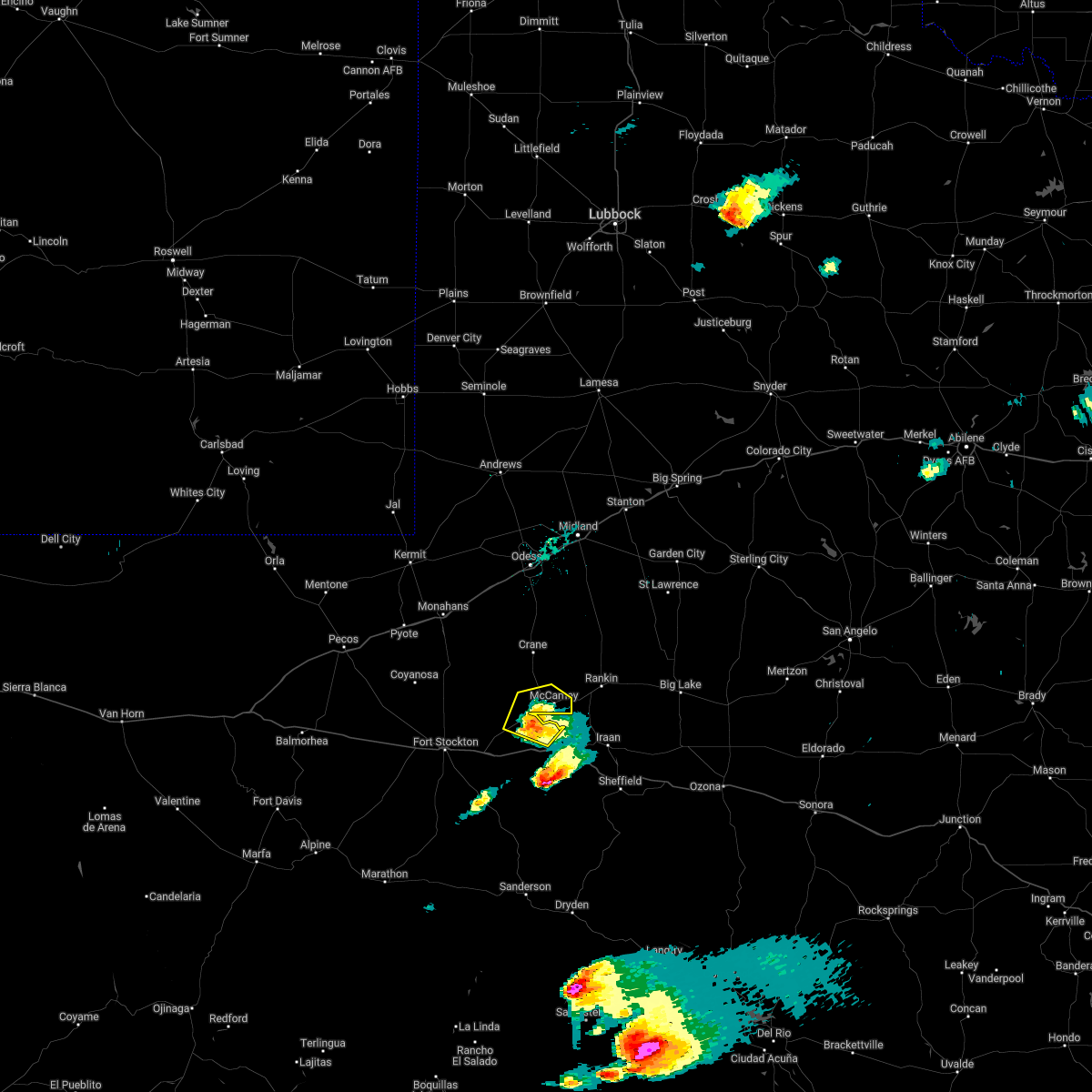 Interactive Hail Maps Hail Map for McCamey, TX