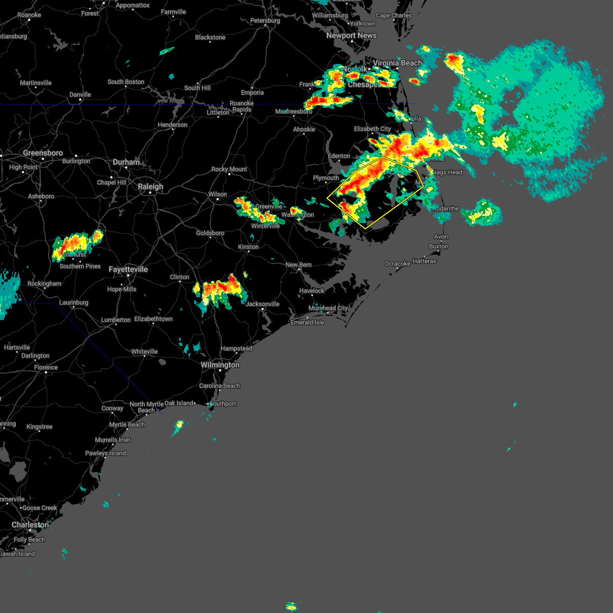 Interactive Hail Maps Hail Map for Creswell, NC