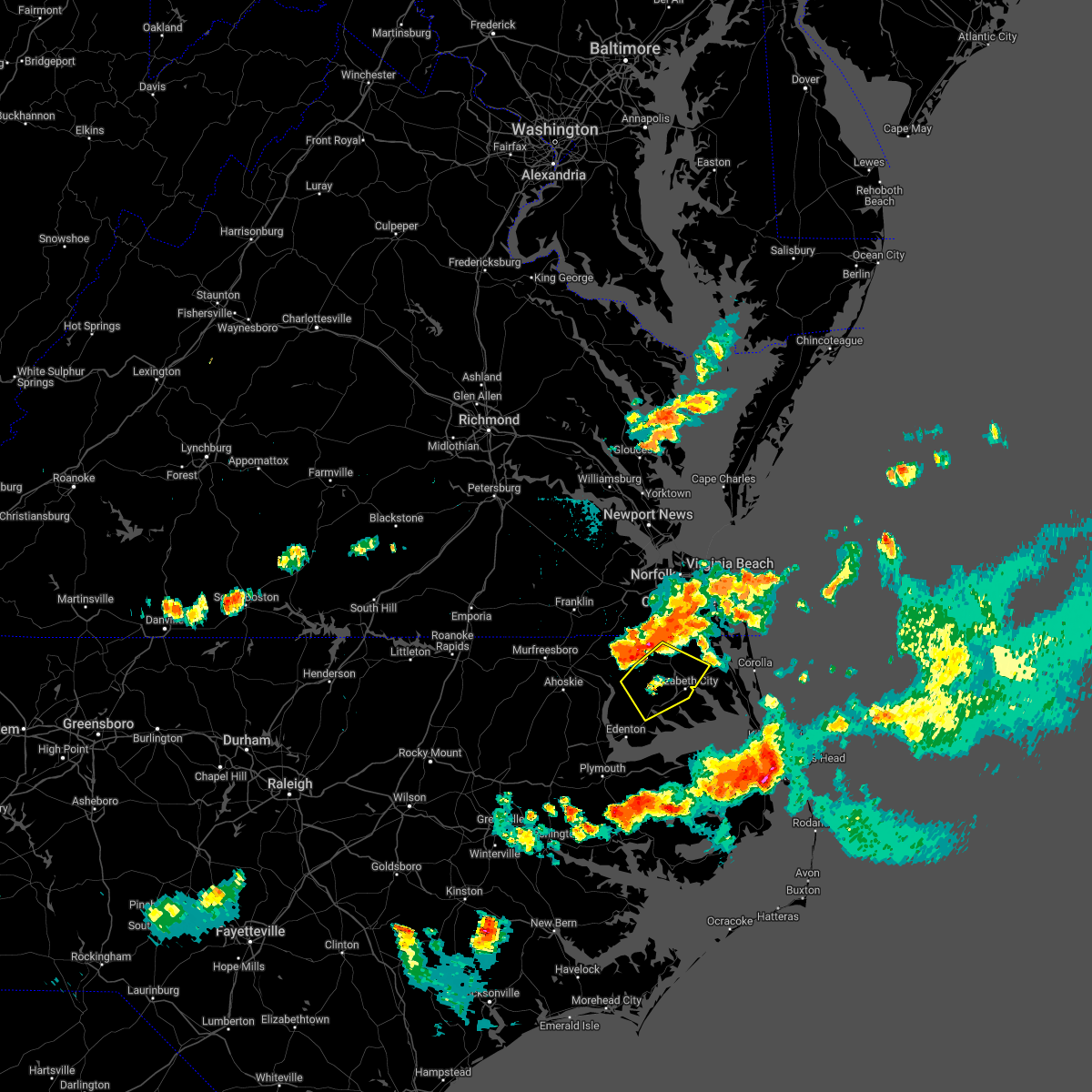 Interactive Hail Maps Hail Map for Hertford, NC