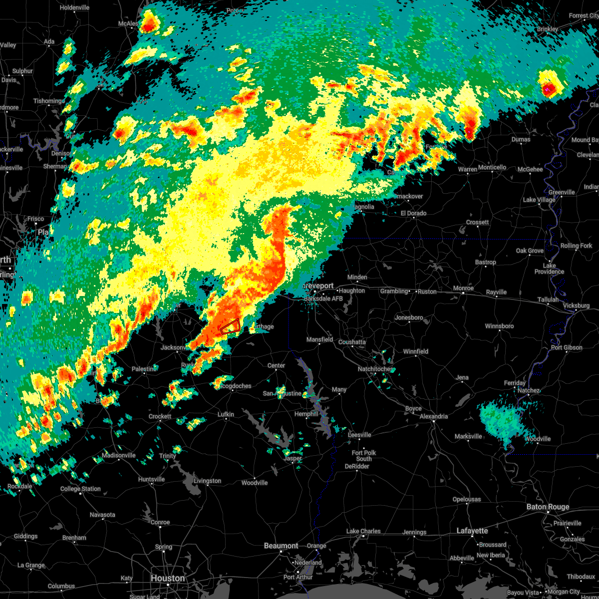 Interactive Hail Maps Hail Map for Henderson, TX