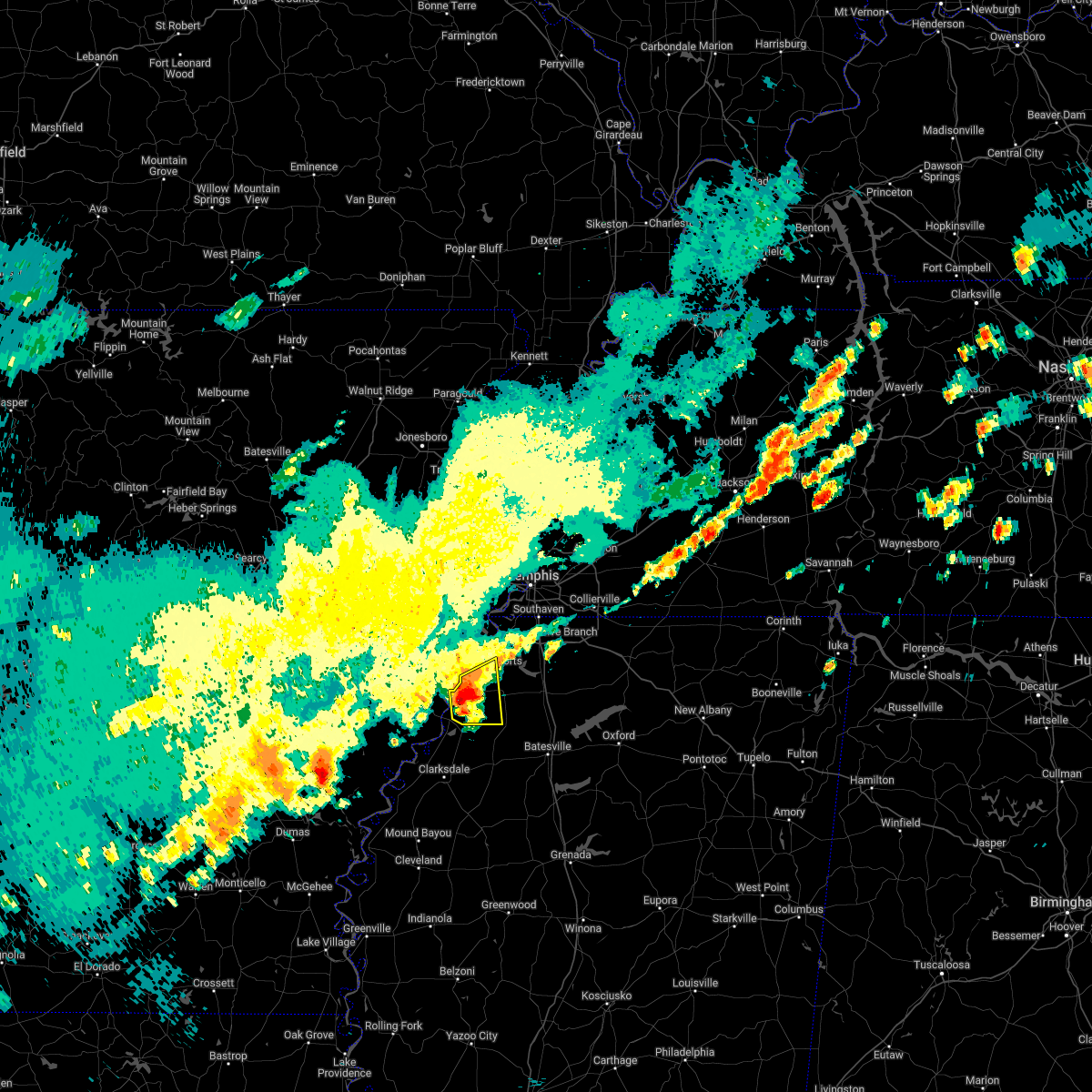 Interactive Hail Maps Hail Map for Tunica, MS